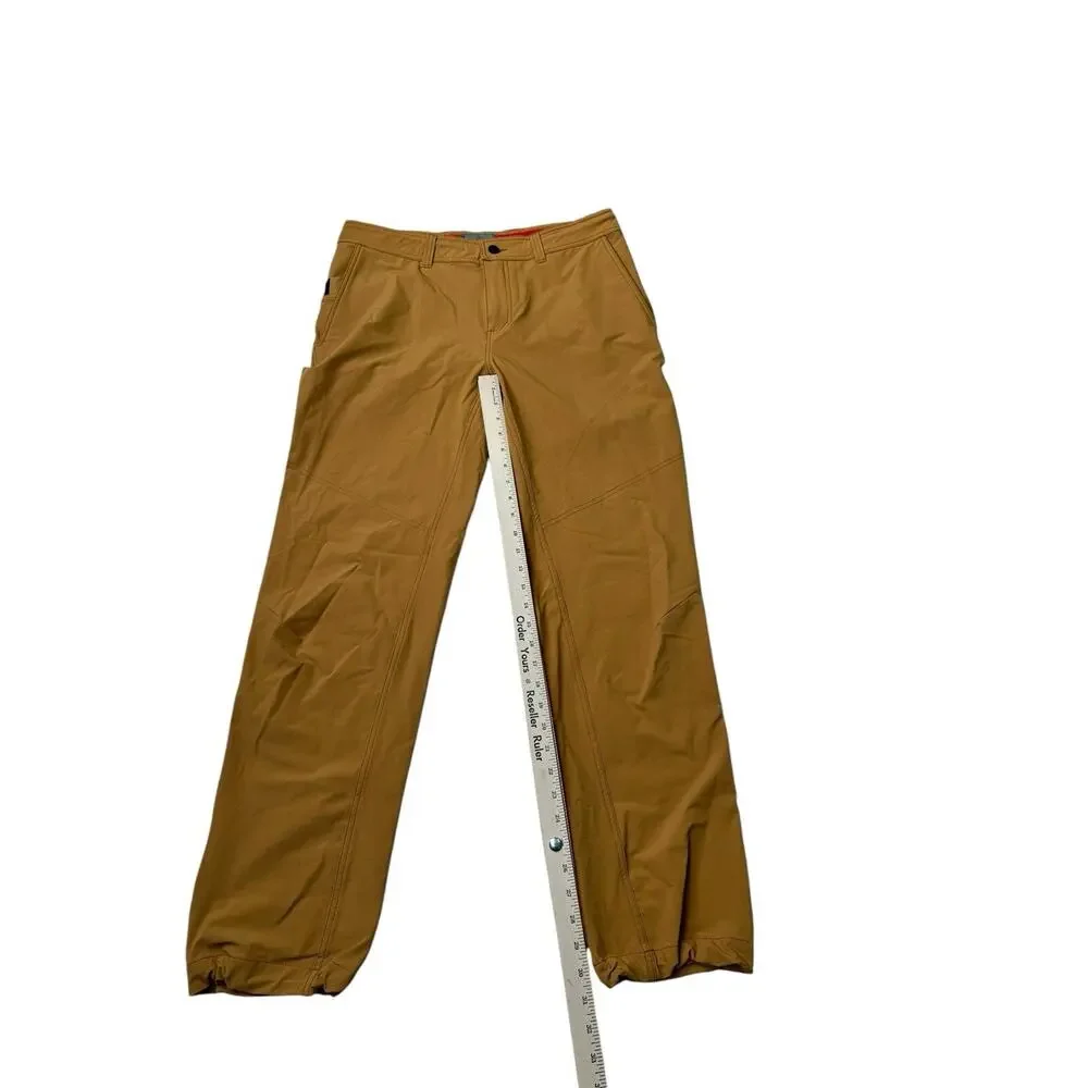 Western Rise Pants Men’s 34 Mustard Yellow Chino Outdoors Hiking Camping